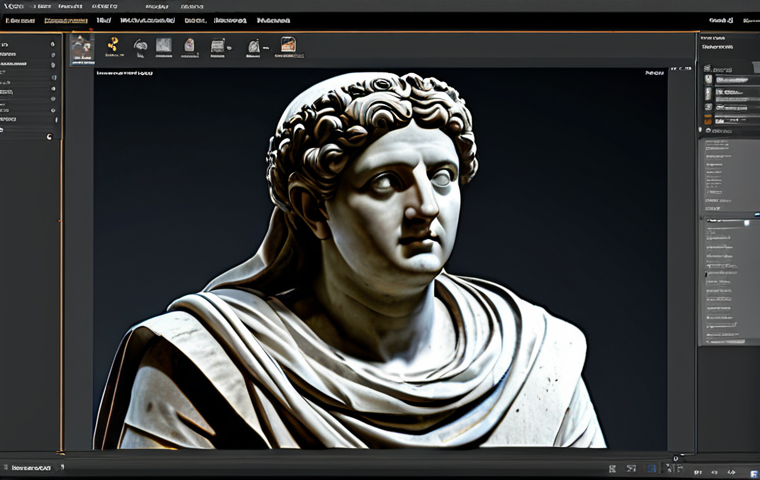 문화재수리 실무에서 사용하는 소프트웨어 - **

A team of archaeologists carefully documents an ancient artifact using 3D scanners in a brightly...